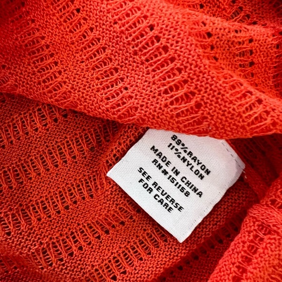 525 America Revolve Tube Halter Top in Papaya Orange Womens Medium Large NWT - Picture 4 of 5